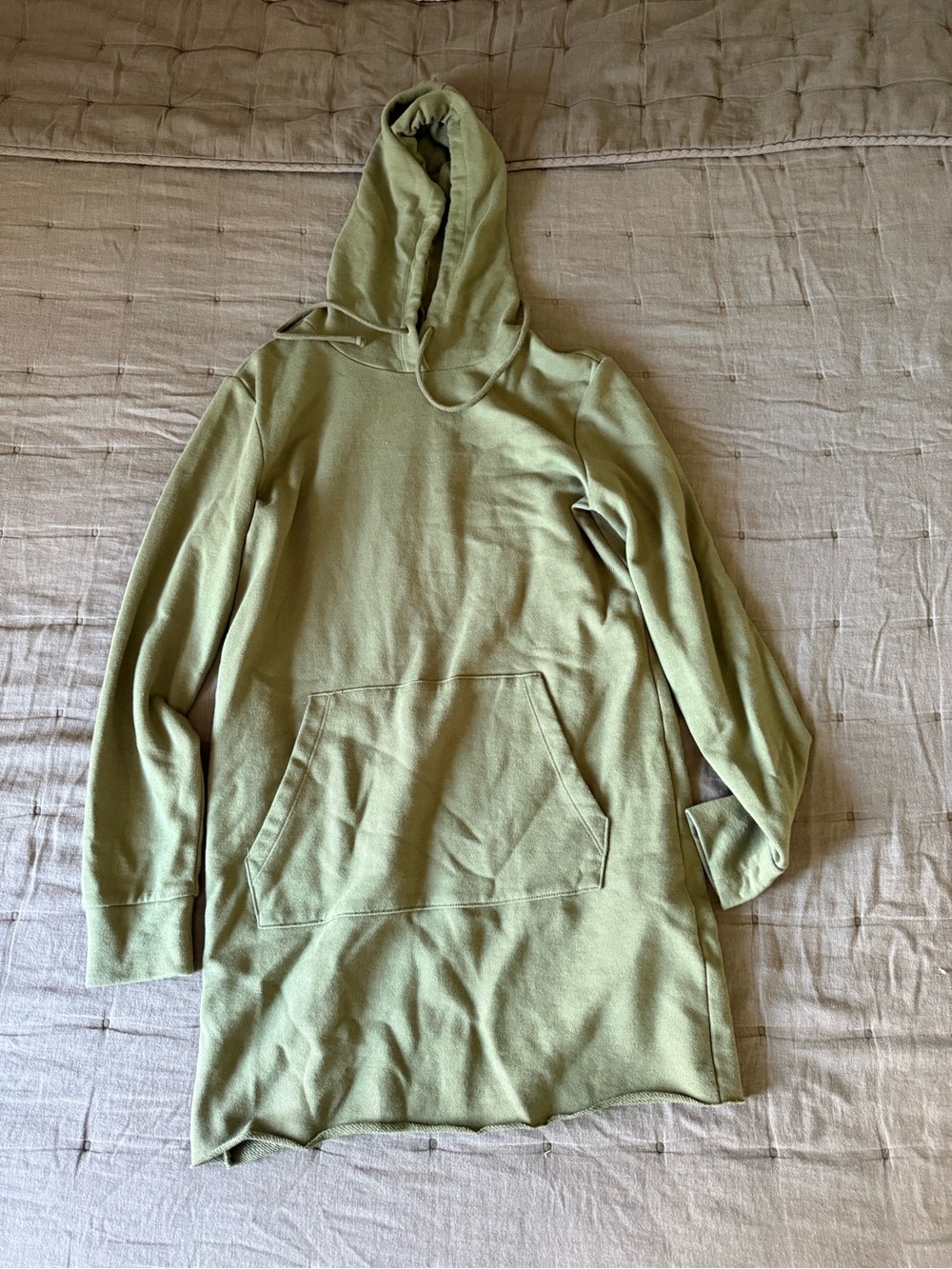 Forever 21 Light Green Women's Hooded Sweat Tunic